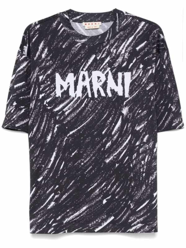 Scribble logo jersey T-shirt