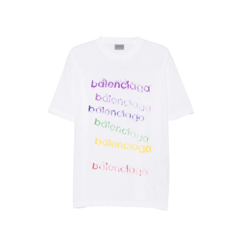 Balenciaga Logo-print Cotton T-shirt
