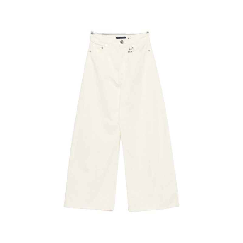 Sportmax Logo-patch Wide-leg Jeans