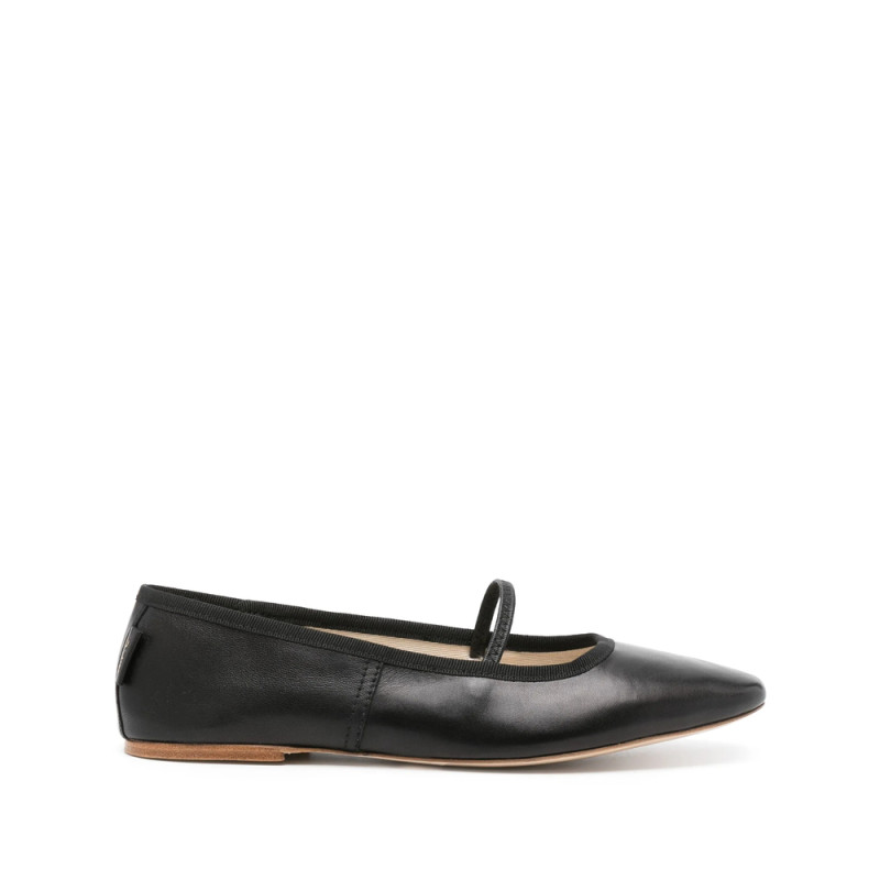A. p.c. Round-toe Leather Ballerina Shoes
