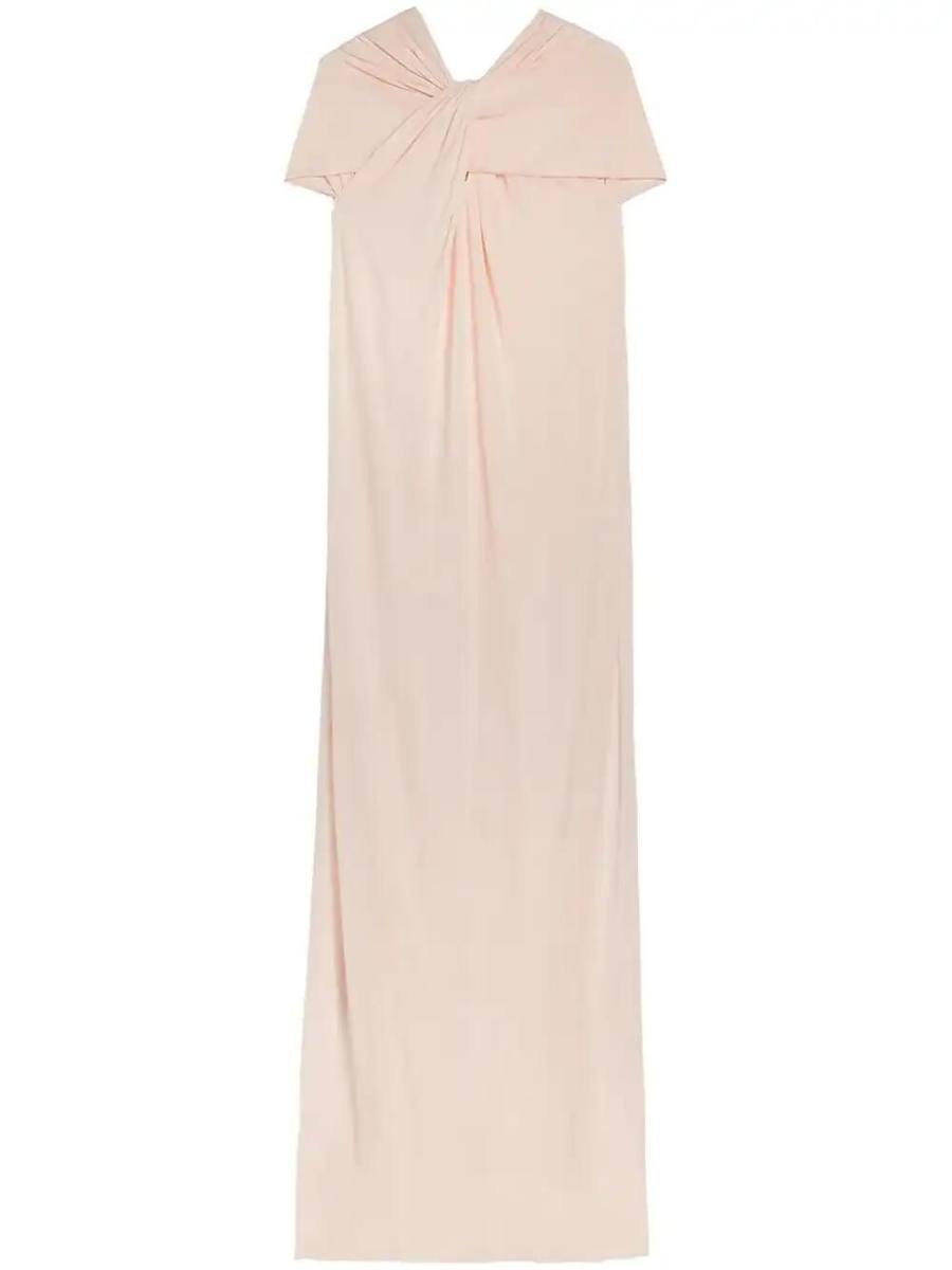 draped maxi dress