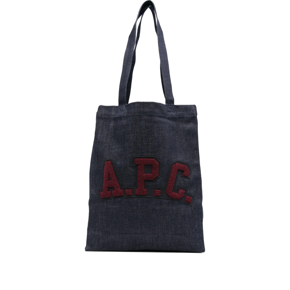 A. p.c. Medium Logo-embroidered Denim Tote Bag