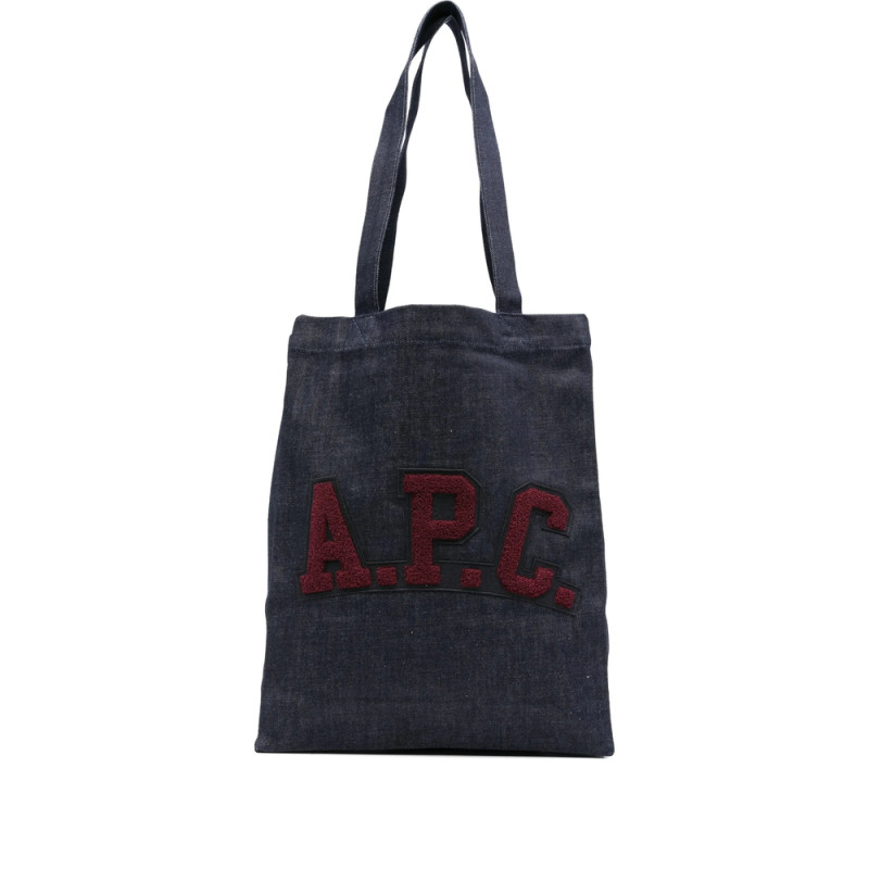 A. p.c. Medium Logo-embroidered Denim Tote Bag