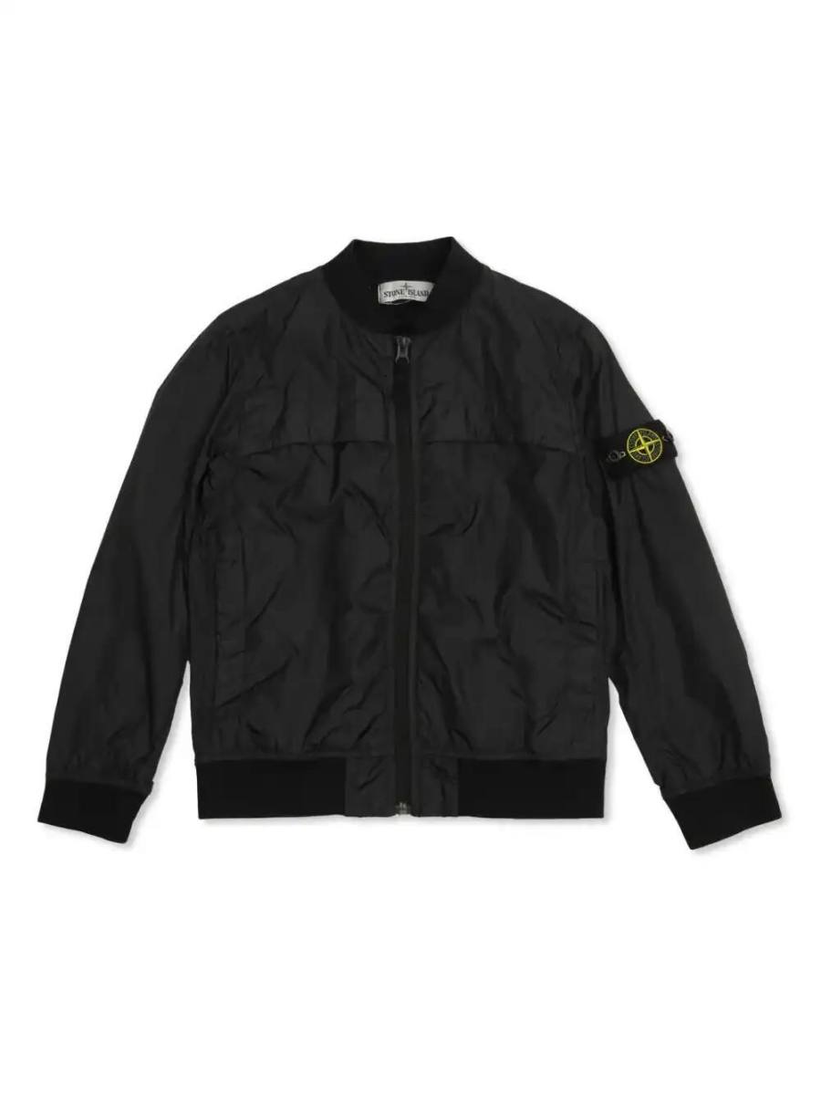 Compass-badge bomber jacket