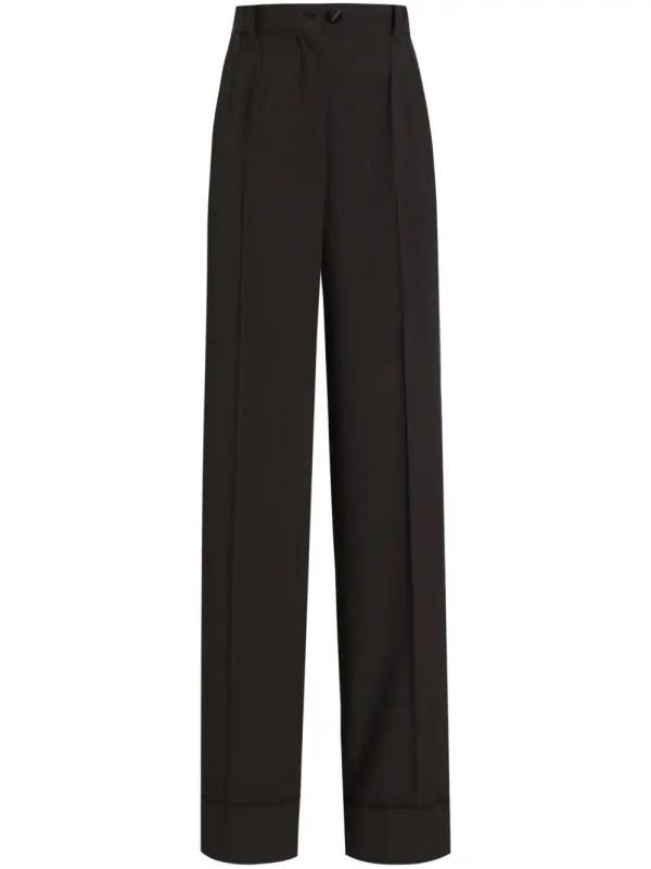 wide-leg tailored trousers