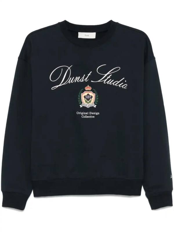 logo-embroidered sweatshirt