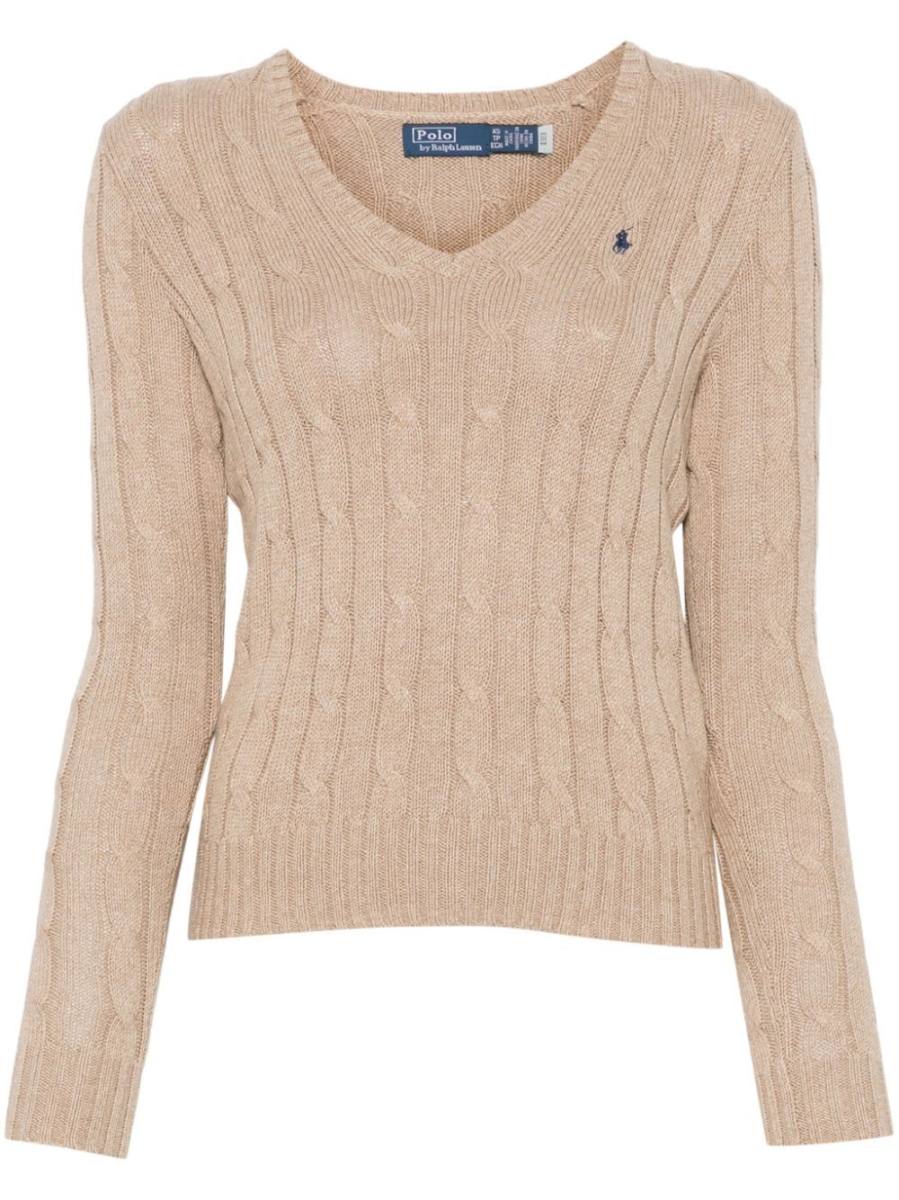 cable-knit sweater