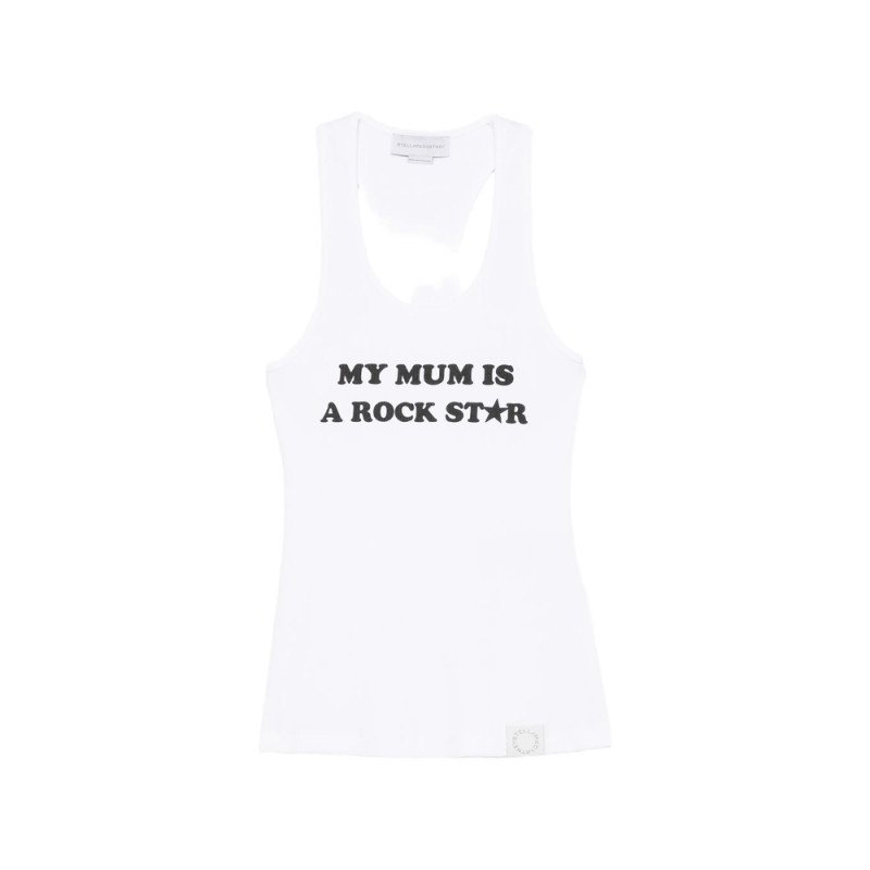 Stella Mccartney Slogan-print Racerback Tank Top