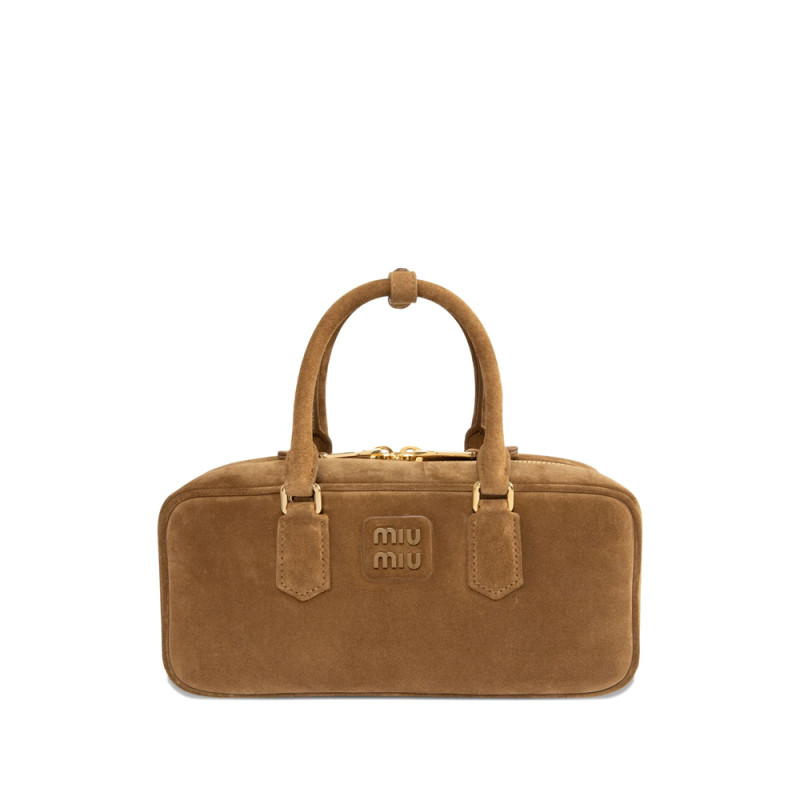 Miu Miu Padded Suede Clutch Bag