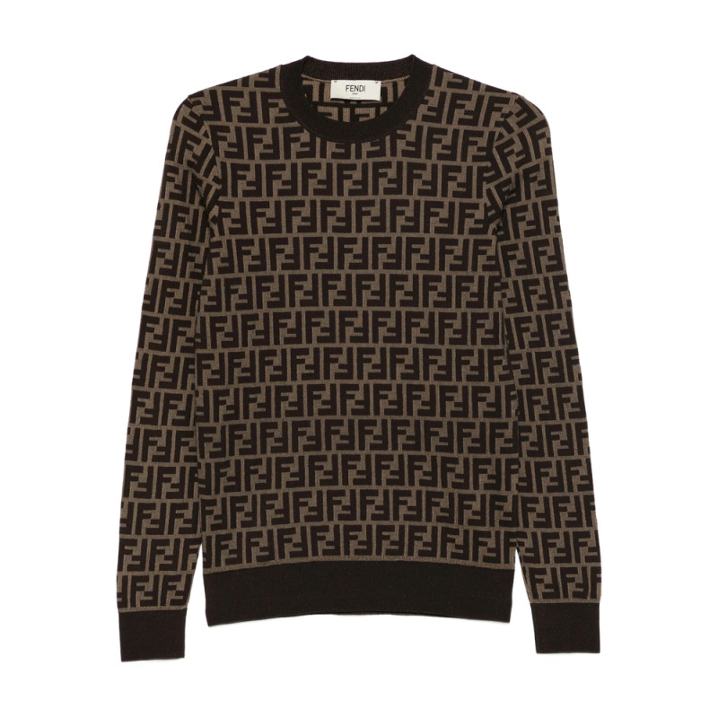 Fendi Logo Pattern Sweater