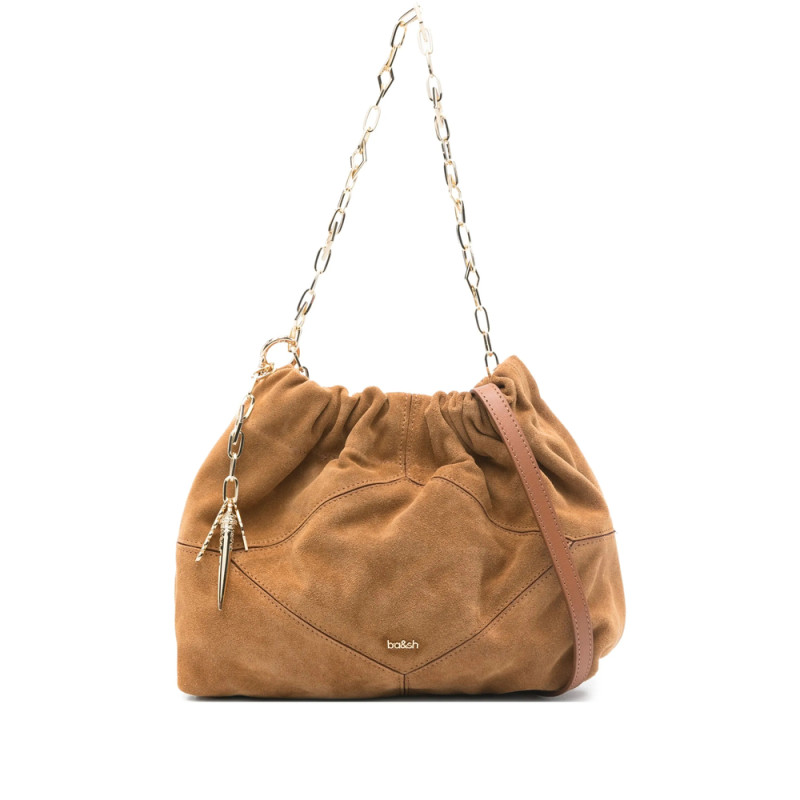 Ba & sh June Ruched Chain-link Mini Shoulder Bag