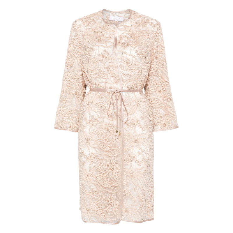 De Santis Floral-embroidery Coat