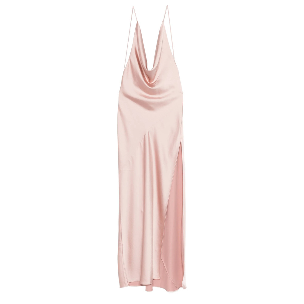 The Andamane Vera Cowl-neck Side-slit Maxi Dress