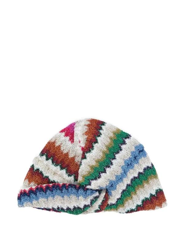 zigzag beanie hat