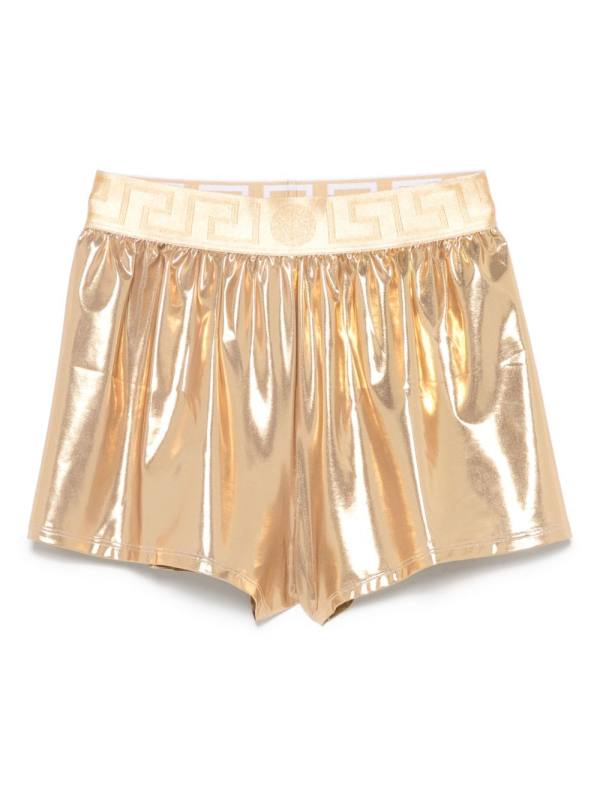 Greca waistband swim shorts