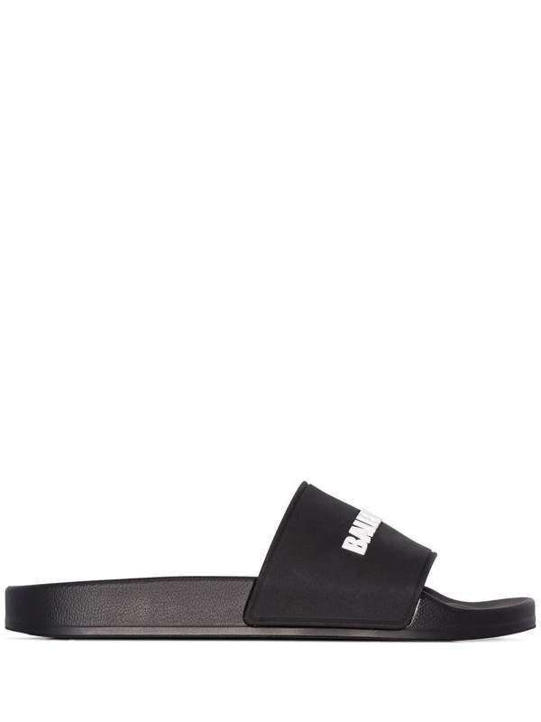 logo-embossed pool slides