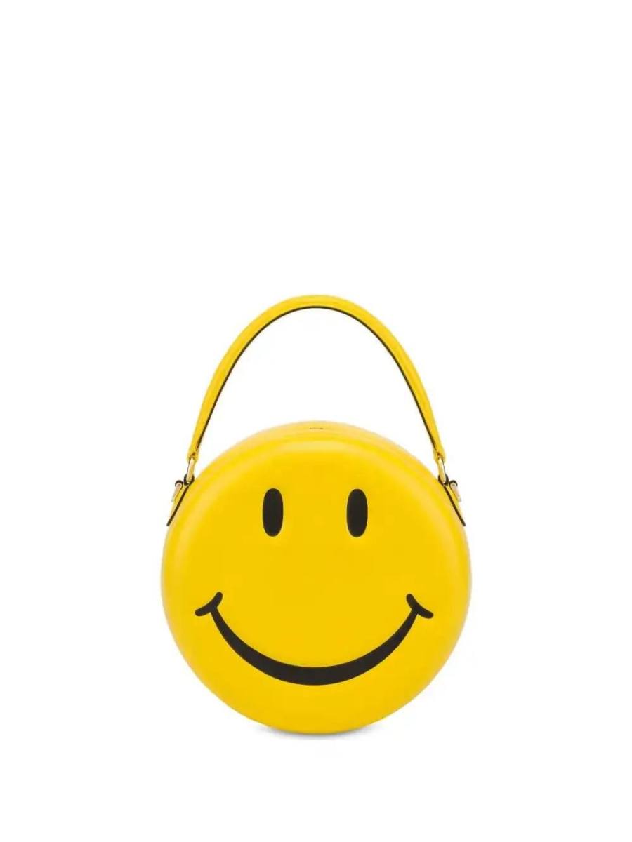 smiley-face tote bag
