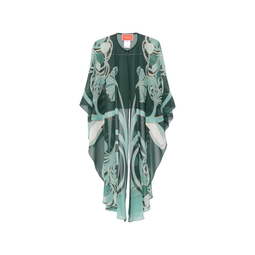 La Double J Maria Floral Open Kaftan