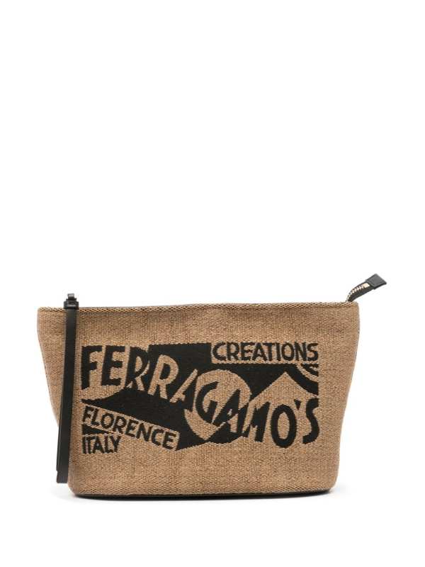 Venna-logo clutch bag