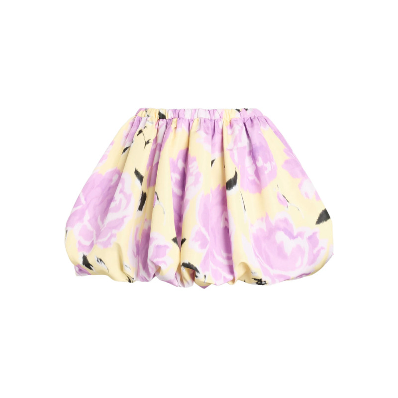 Patou Elasticated-waist Floral-print Mini Skirt