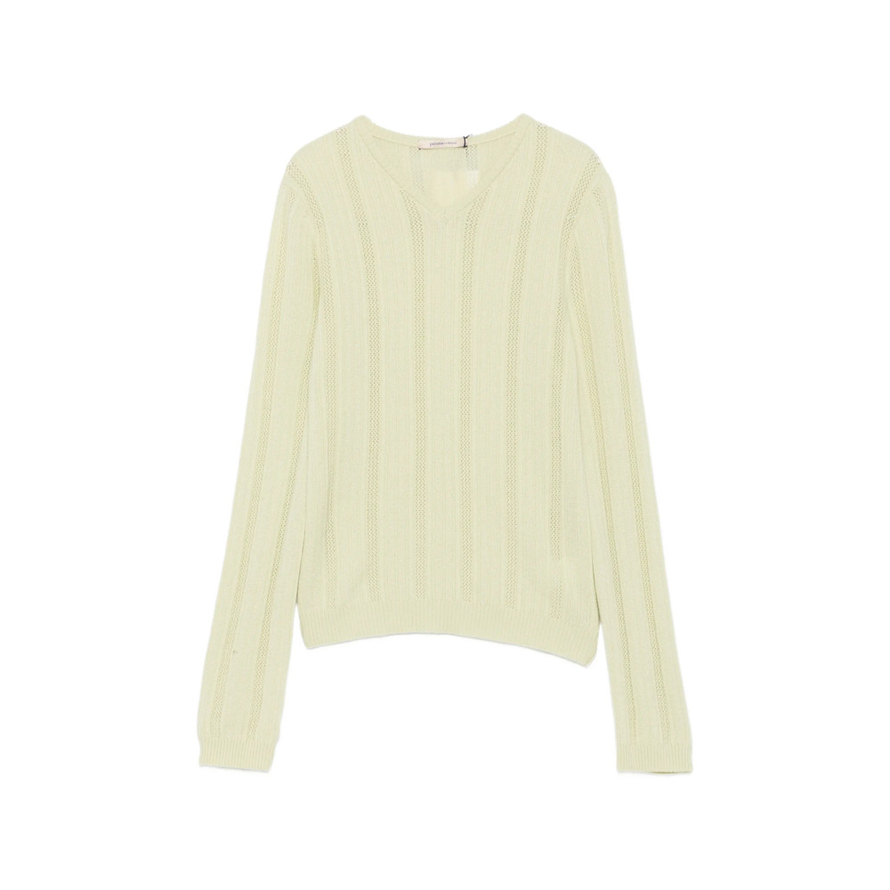 Paloma Wool Pointelle-knit V-neck Sweater