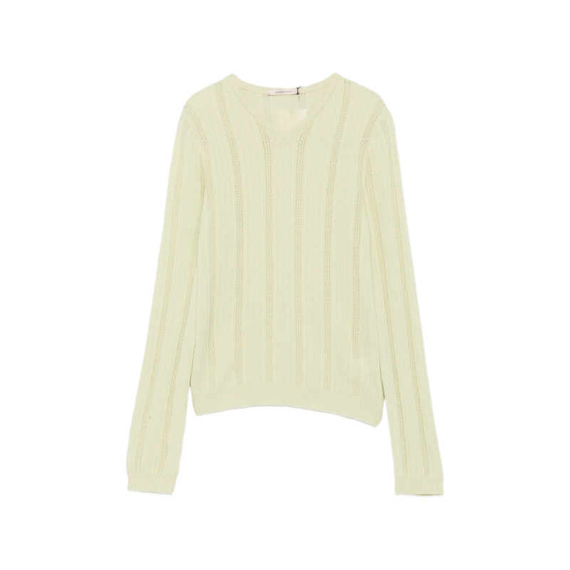 Paloma Wool Pointelle-knit V-neck Sweater