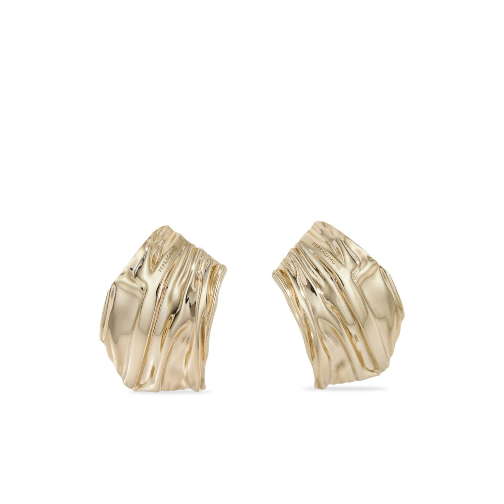 Ferragamo Asymmetric Draped Earring