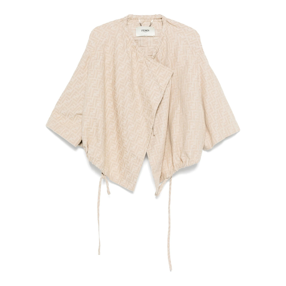 Fendi FF-jacquard Drawstring Jacket