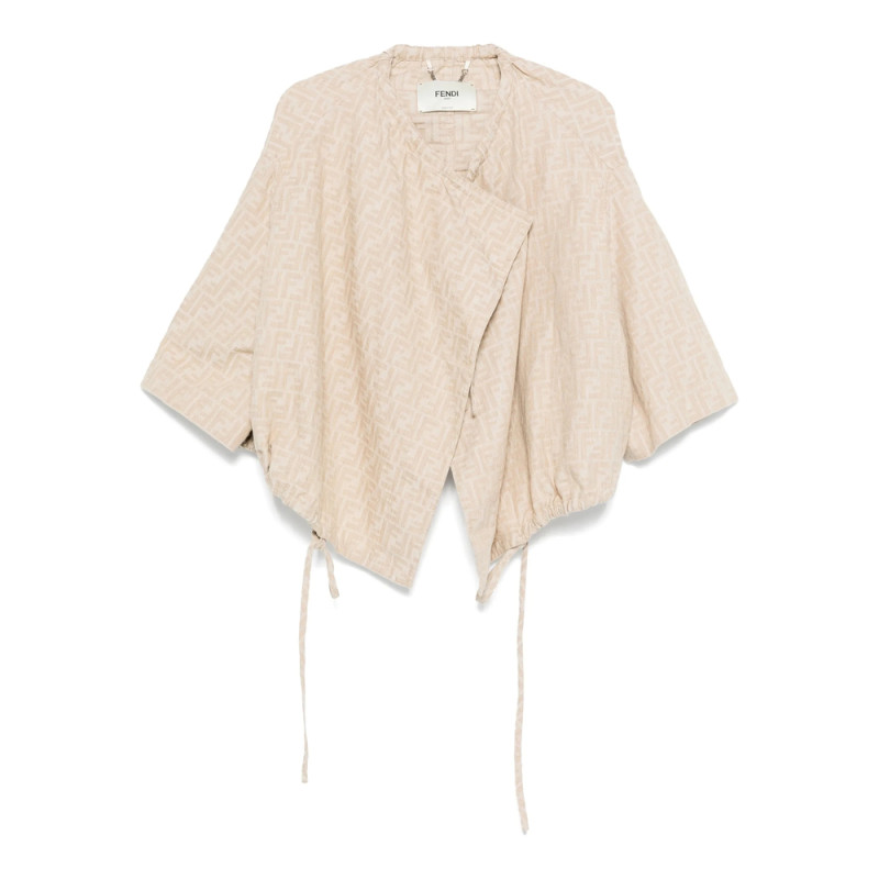 Fendi FF-jacquard Drawstring Jacket