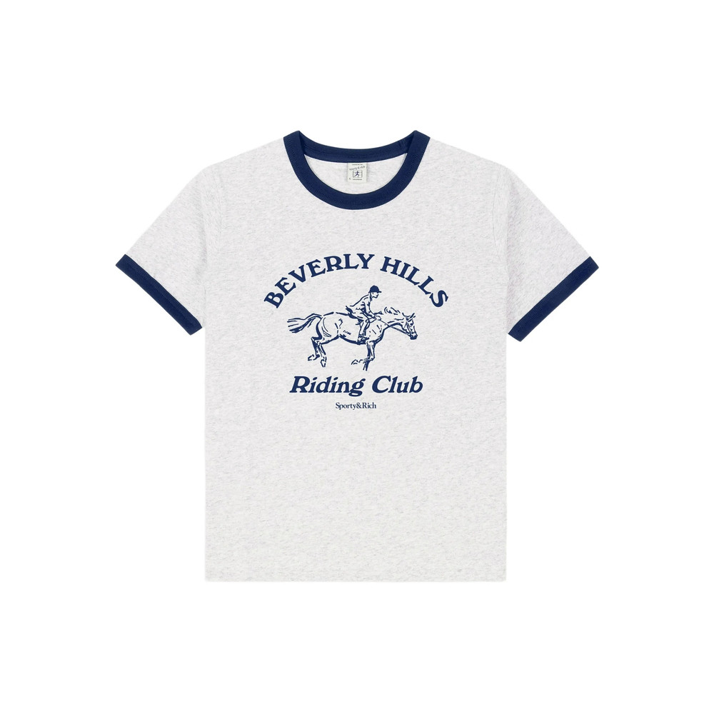 Sporty & Rich Graphic Ringer T-shirt