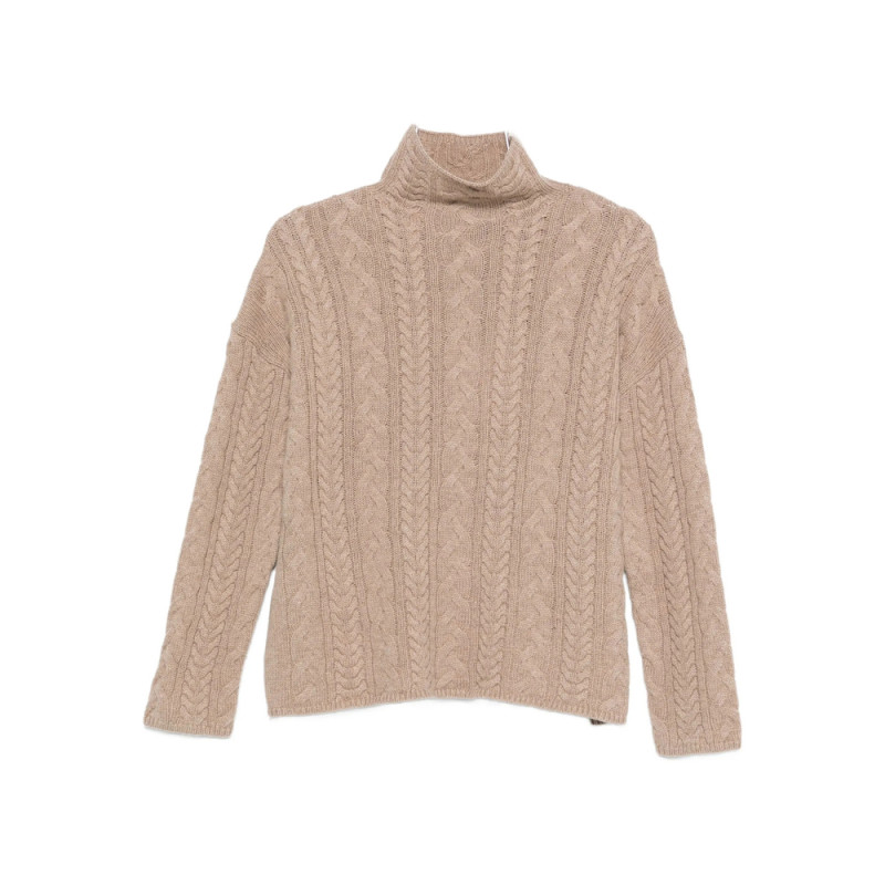 's Max Mara Cable-knit Turtleneck Sweater