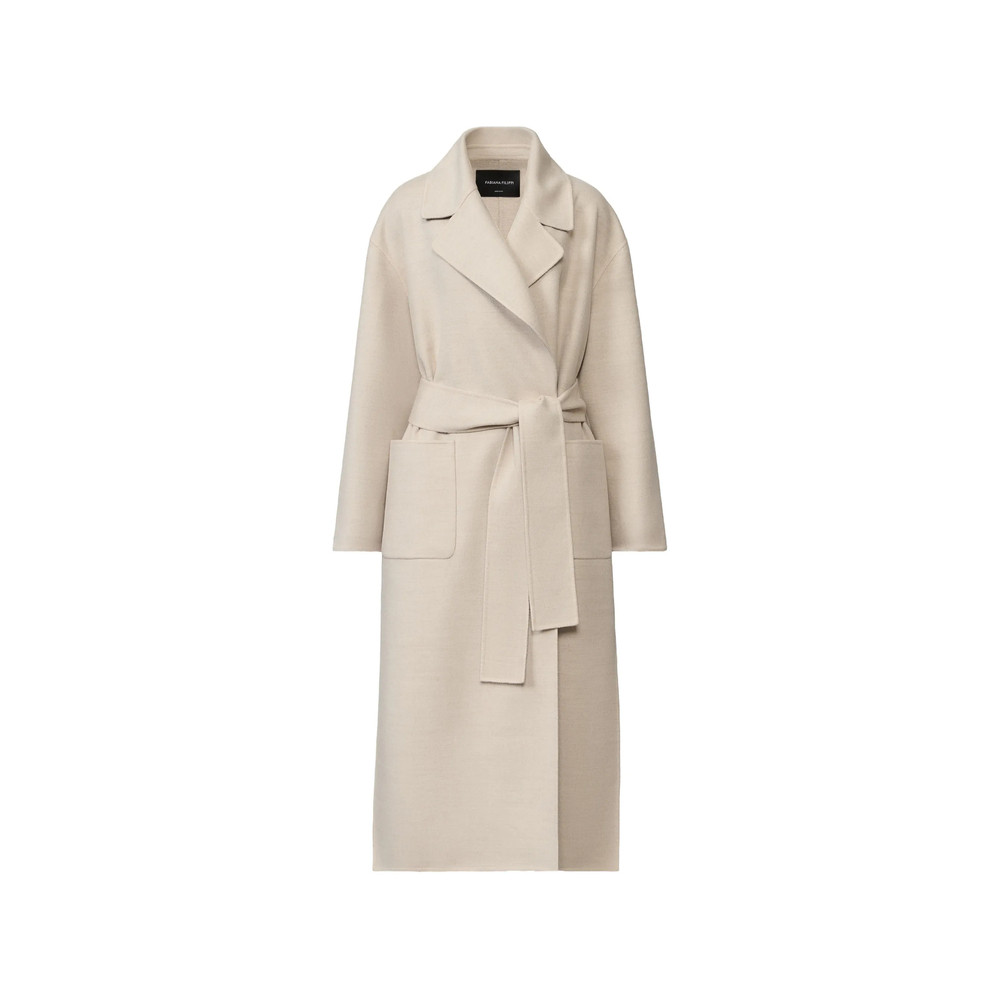 Fabiana Filippi Belted Notch-lapels Coat