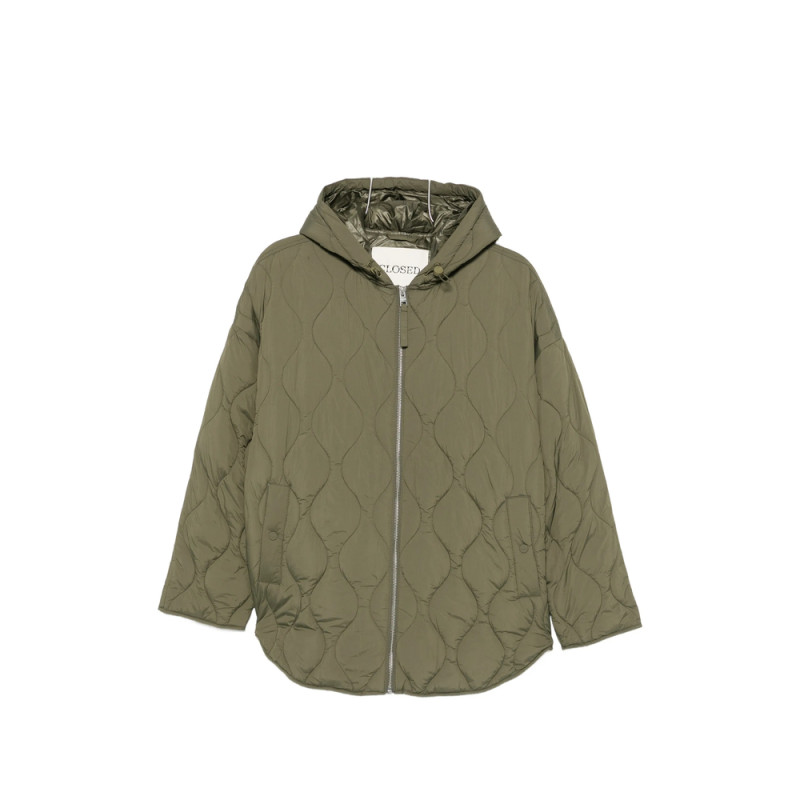 Closed Quilted Hooded Jacket