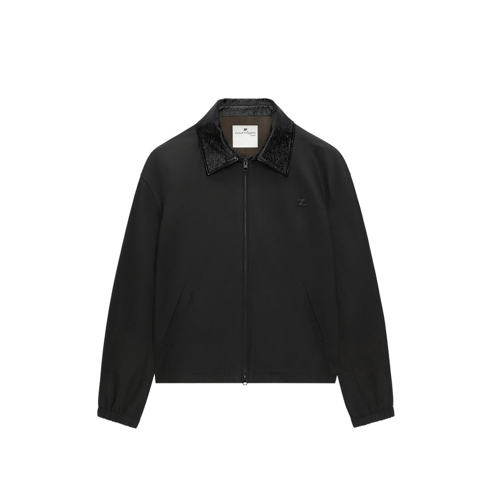 Courrèges Vinyl-collar Bomber Jacket