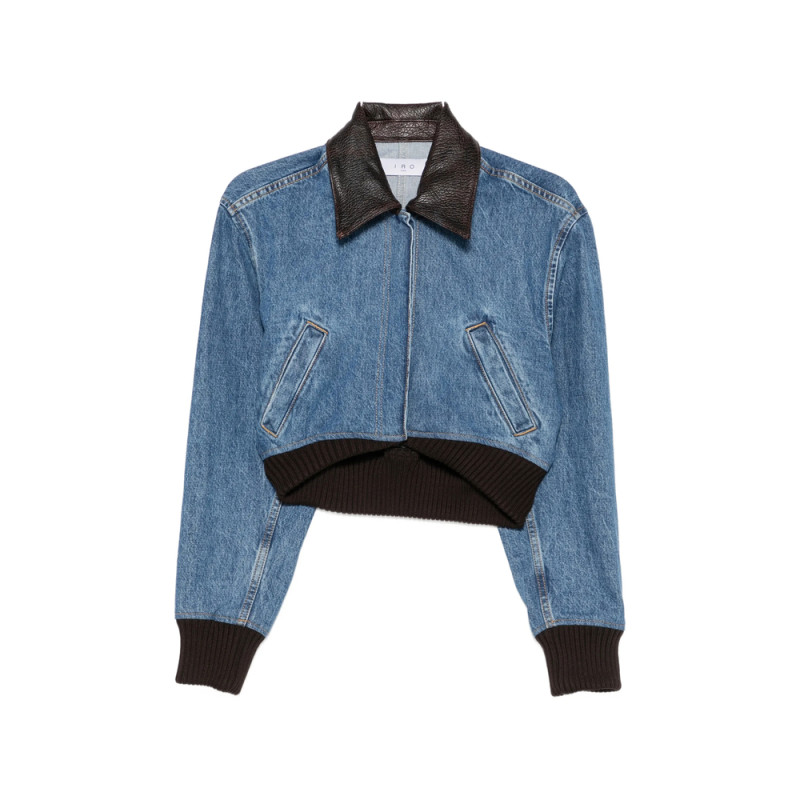 Iro Cropped Contrast-collar Jacket