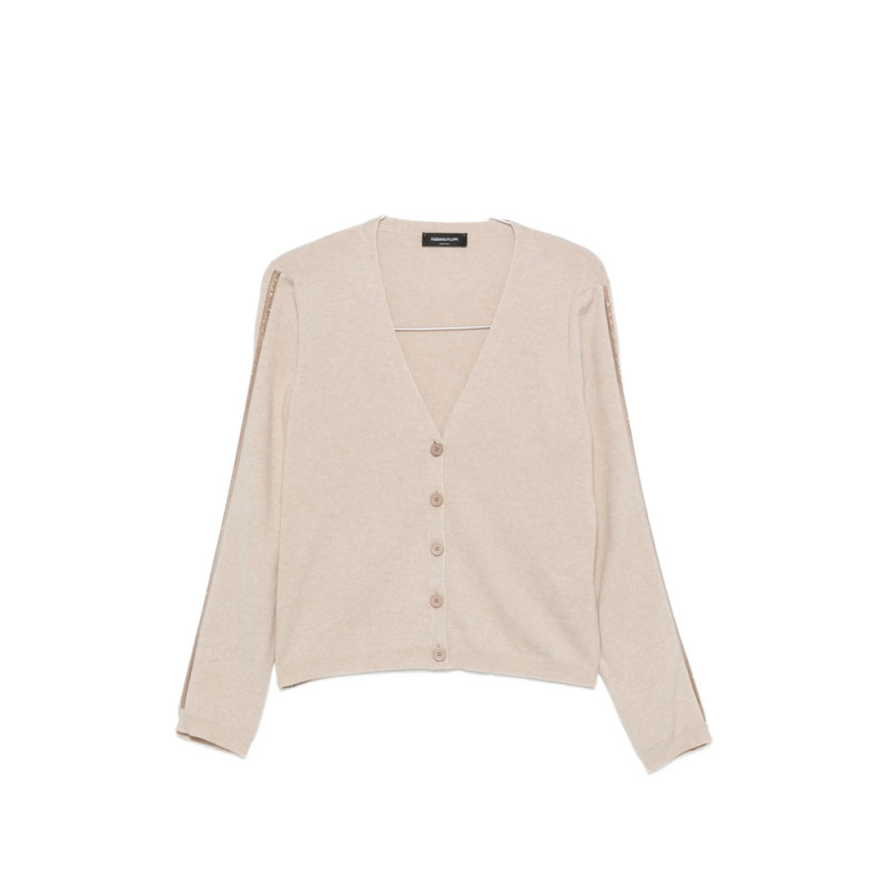 Fabiana Filippi Bead-embellished V-neck Cardigan