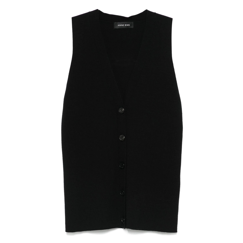 Anine Bing Silk-blend Vest