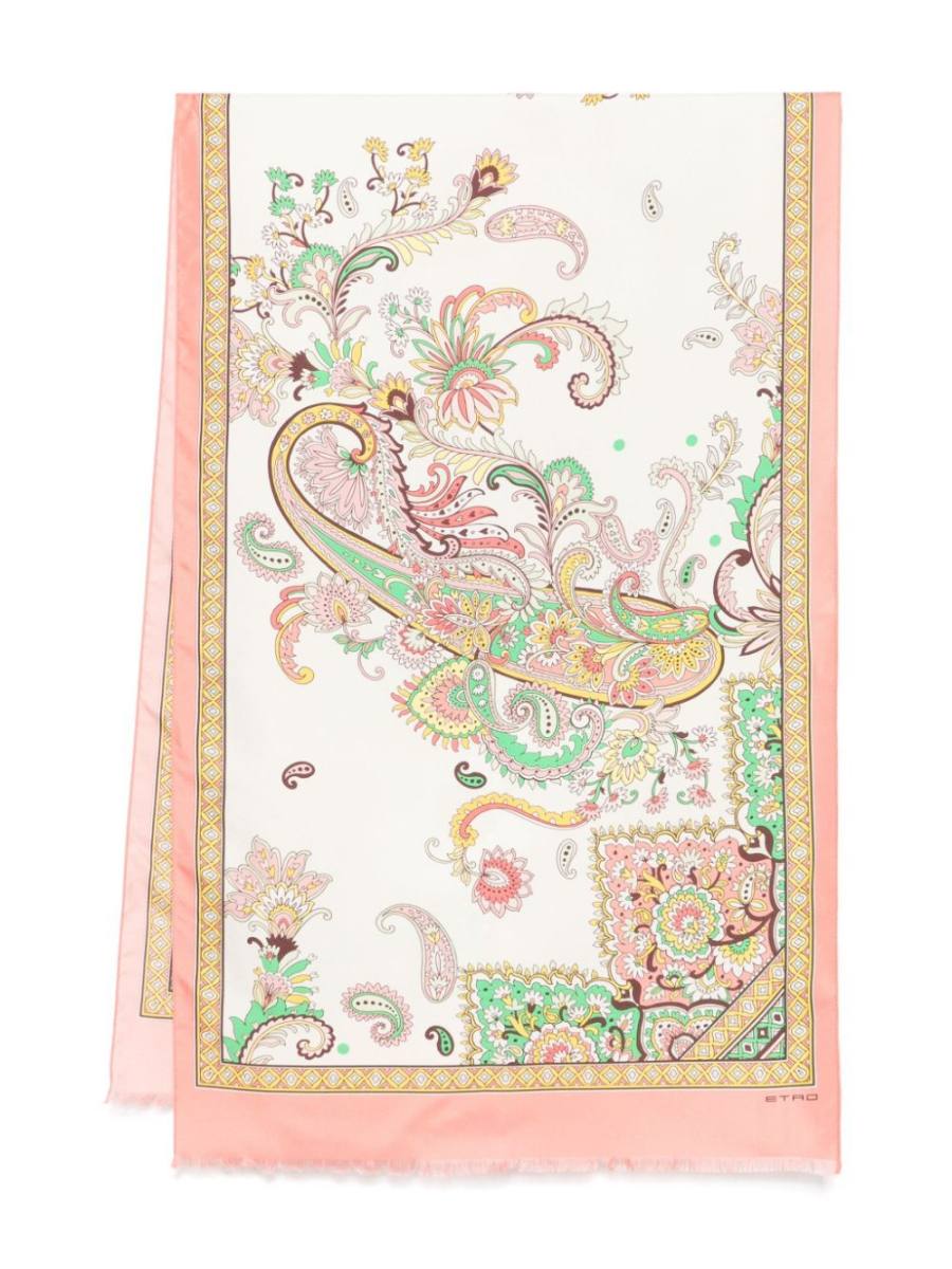paisley-print scarf