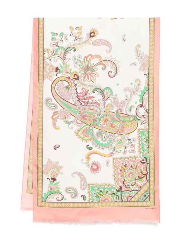 paisley-print scarf