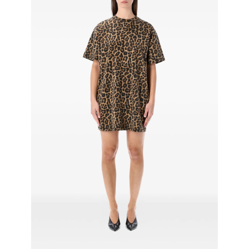 Anine Bing Beth Leopard-print Mini Dress