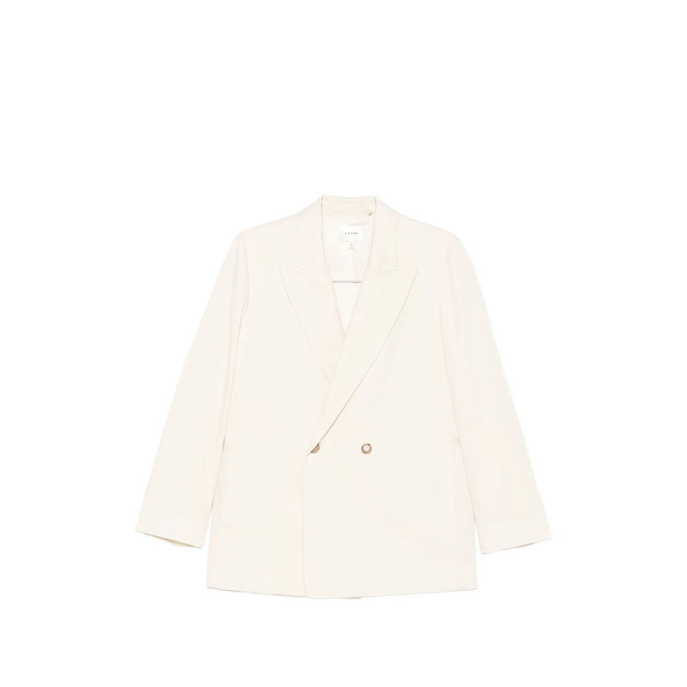 Frame The Lounge Double-breasted Peak-lapel Blazer