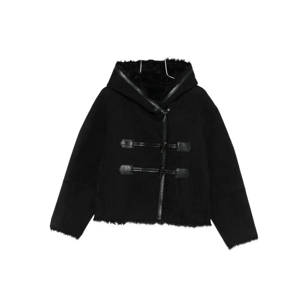 Low Classic Hooded Toggle-fastening Coat