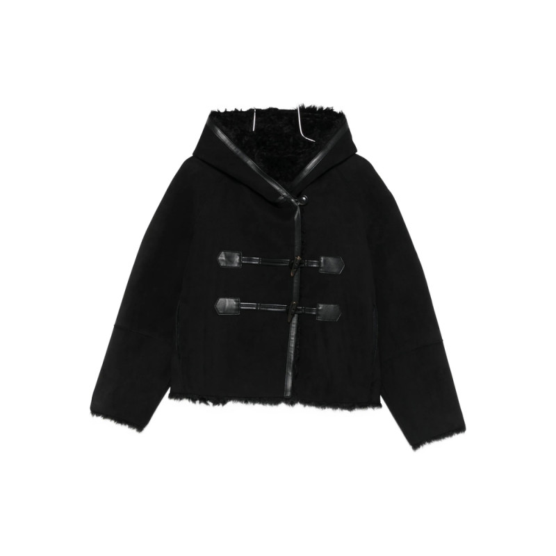 Low Classic Hooded Toggle-fastening Coat