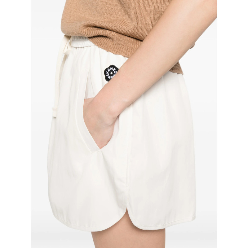 Kenzo Logo-patch Drawstring Mini Skirt