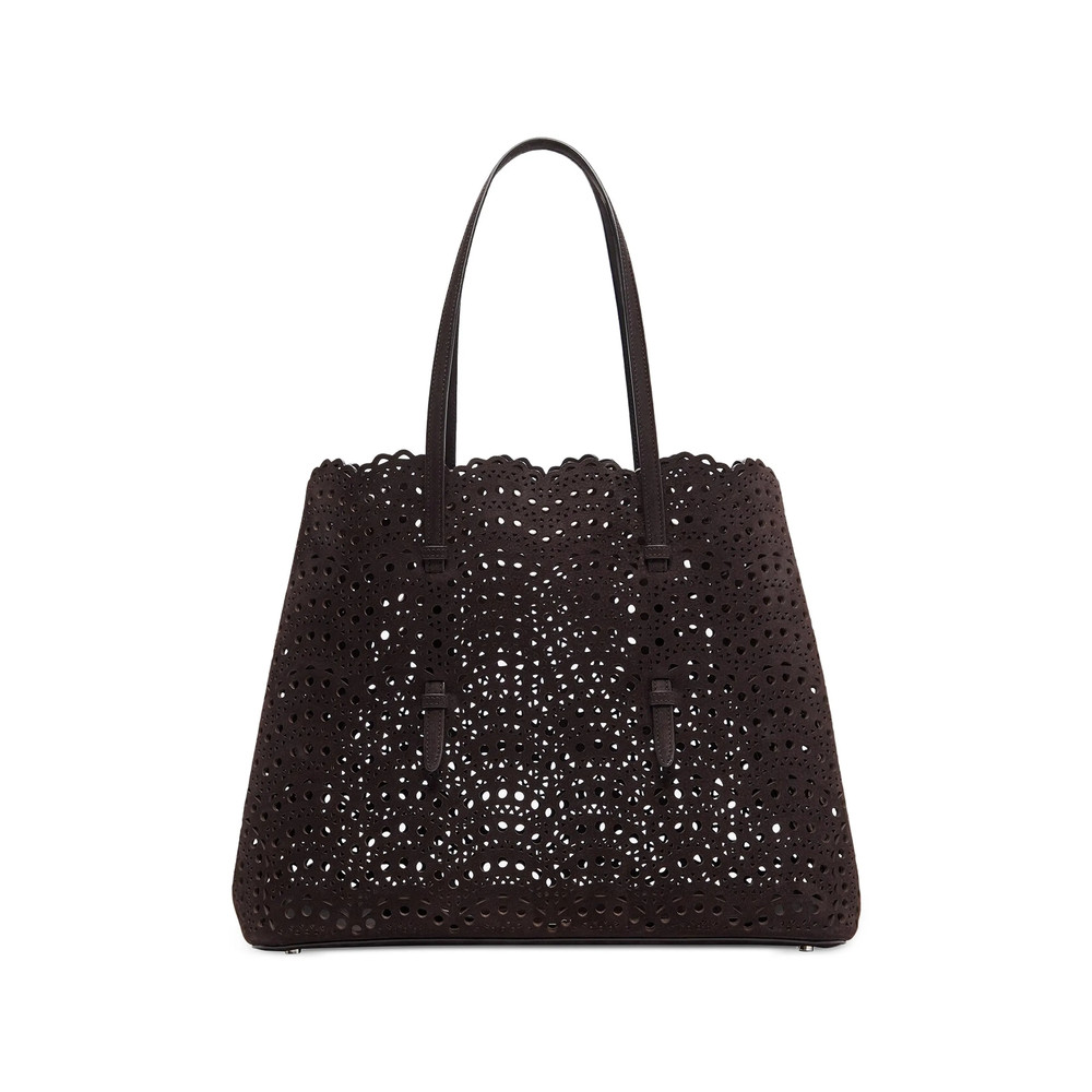 Alaïa Mina Laser-cut Nubuck Tote Bag