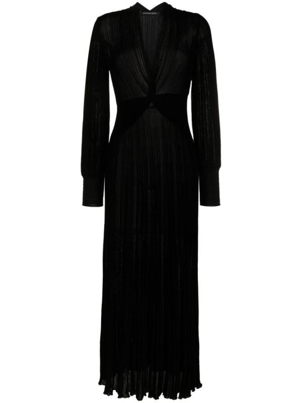 Noemi pleated wrap dress