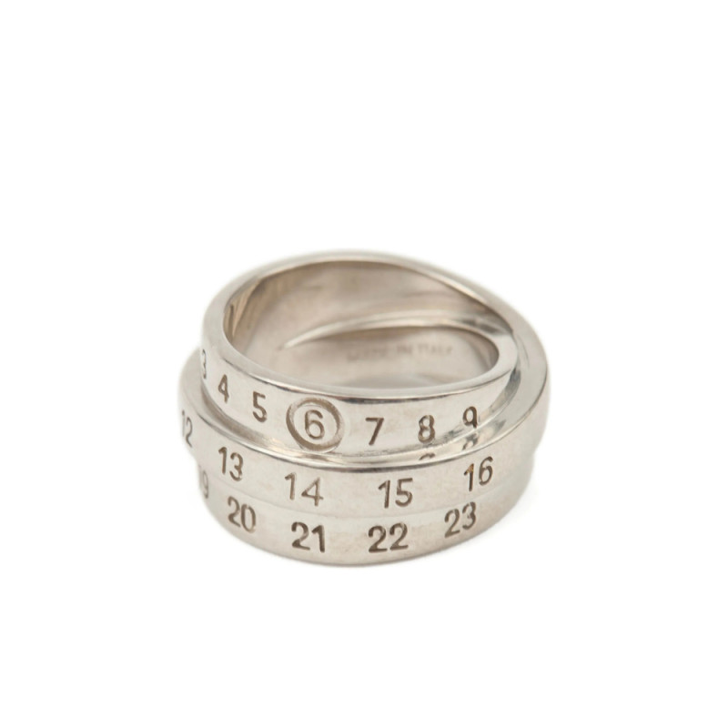 Mm6 Maison Margiela Triple Logo Ring