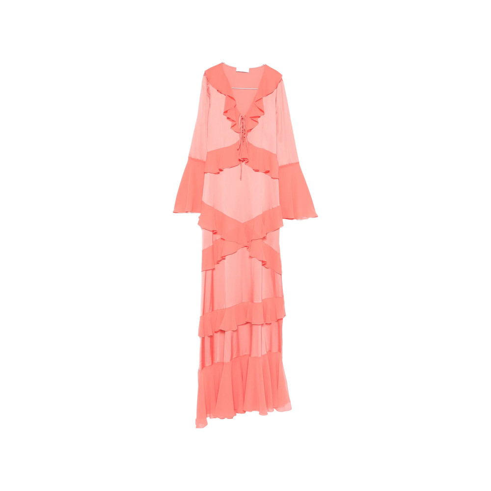 Les Filles D'eva Ruffled-details Maxi Dress