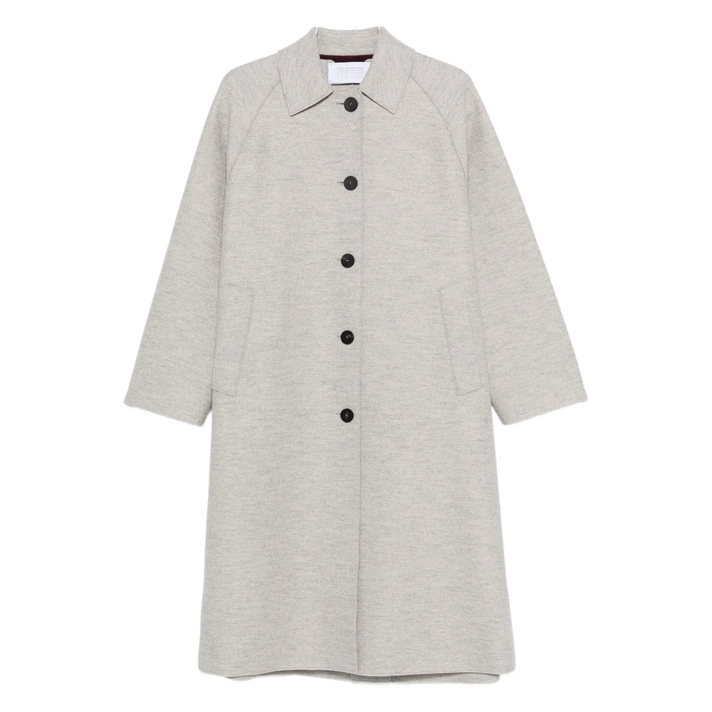 Harris Wharf London Balmacaan Raglan-sleeve Button Coat
