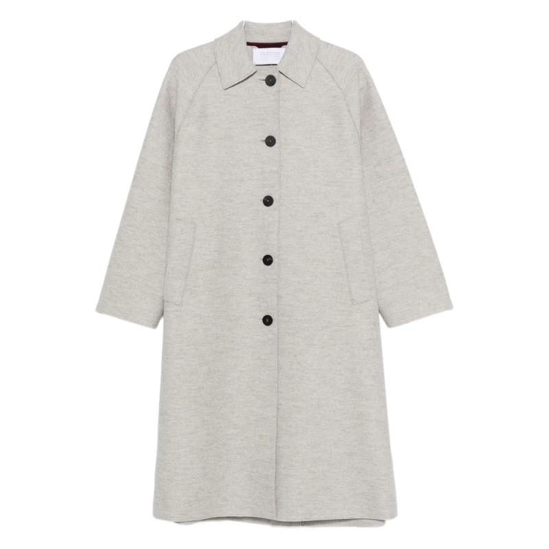 Harris Wharf London Balmacaan Raglan-sleeve Button Coat